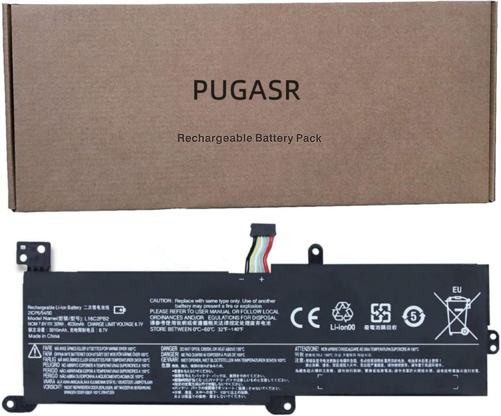 PUGASR L16C2PB2 Laptop Akku Kompatibel mit Lenovo IdeaPad 320-14AST 320-14IAP 320-14IKB 320-15ABR 32