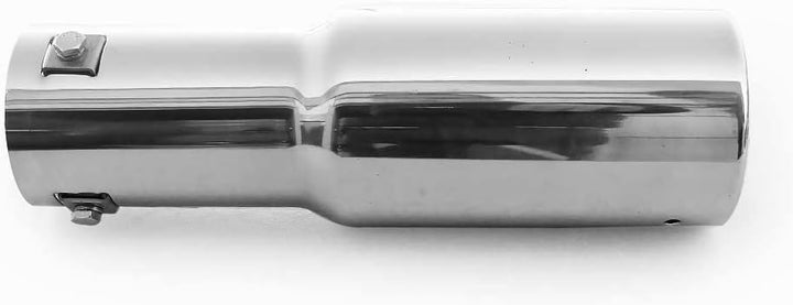 Auspuffblende Endrohr Auspuff Universell Schalldampf Edelstahl Rund bis 56mm Chrom AutoHobby