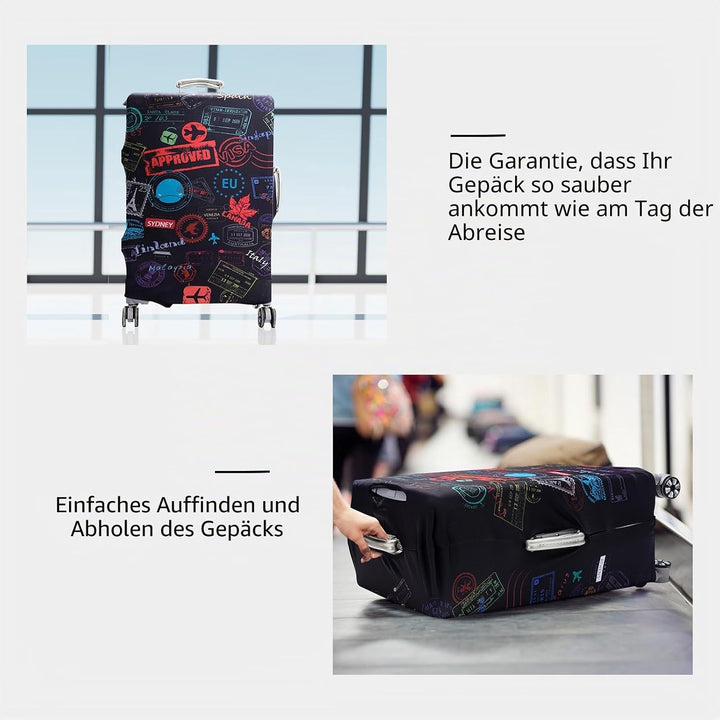 OrgaWise Kofferhülle Luggage Cover Gepäck Cover Gepäckabdeckung for Travel Luggage Schutzhülle Koffe