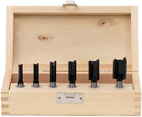 Nutfräsersortiment, Hartmetallschneiden, 6-teilig, 8 mm, Holzfräser, Fräser für gägngie Oberfräsen (