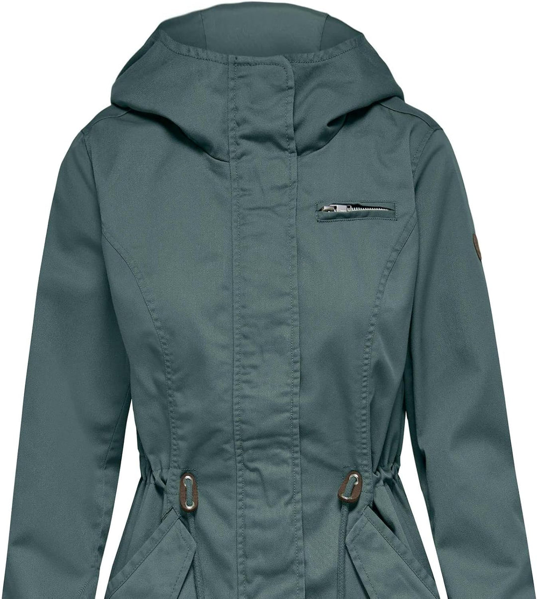 ONLY Female Jacke Leinen Parka M Balsam Green, M Balsam Green