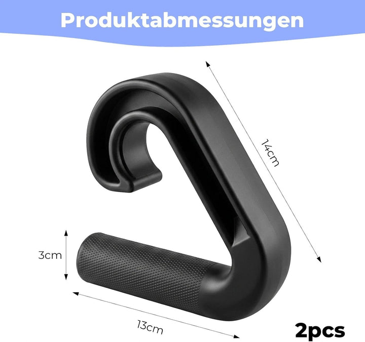 2 Pcs Double D Fitness Griffe 90 Grad Haken Klimmzug Griffe Kabelzug Rudergriff Pull up Grips für Ru