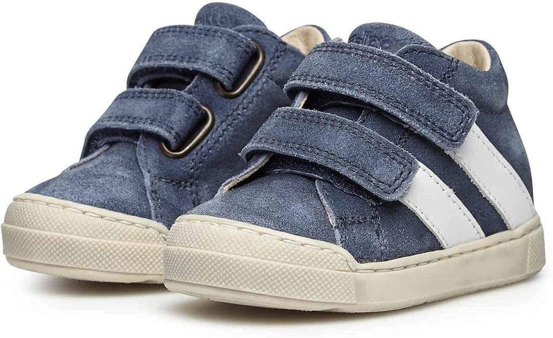 Falcotto Gazer VL-Sneaker aus Veloursleder mit Klettverschluss blau 19
