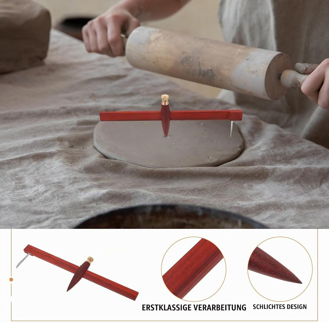 Verstellbarer Kreisschneider, Ton-Töpfer-Kompass-Messwerkzeug, Holz-Kreis-Räumnadel-Messlineal, Mess