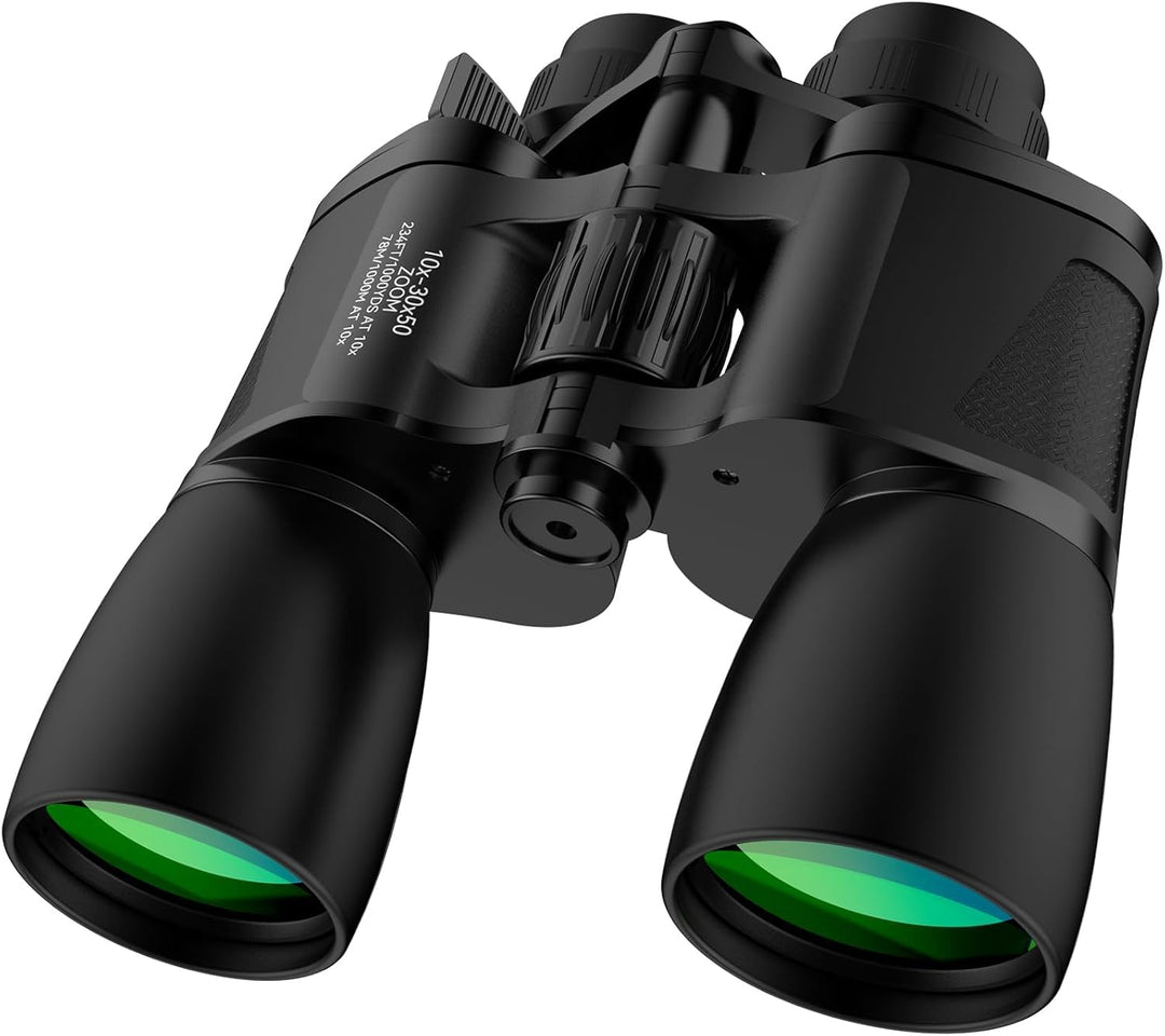 MLight 10-30x50 Zoom-Fernglas für Erwachsene, leistungsstarkes Fernglas für Vogelbeobachtung, Jagd,