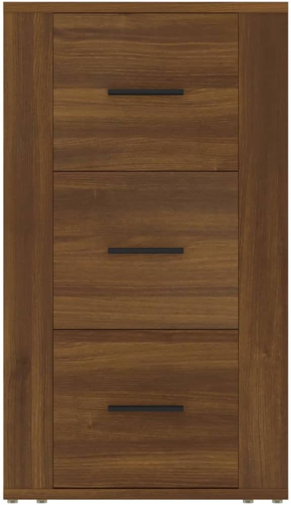 FIRBNUS Bücherschranks 40x33x70 cm Seitenschrank mit 3 Schubladen Beistellschrank Schubladenschrank