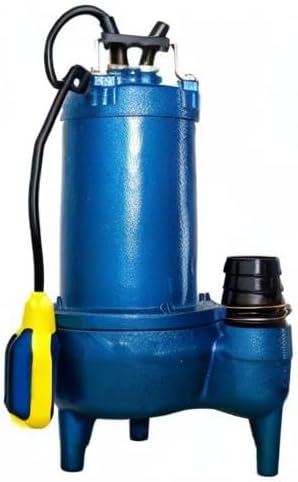 Tauchpumpe für Dauerbetrieb 370W, 400 l/min, Max. Förderhöhe 7,5m, Max. Eintachtiefe 10m, Gusseisen,