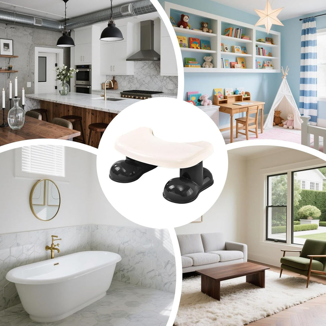 Hocker für Toilette – Badezimmer-Toiletten-Stufenhocker, rutschfeste Sitzbank für Kinder, ältere Men