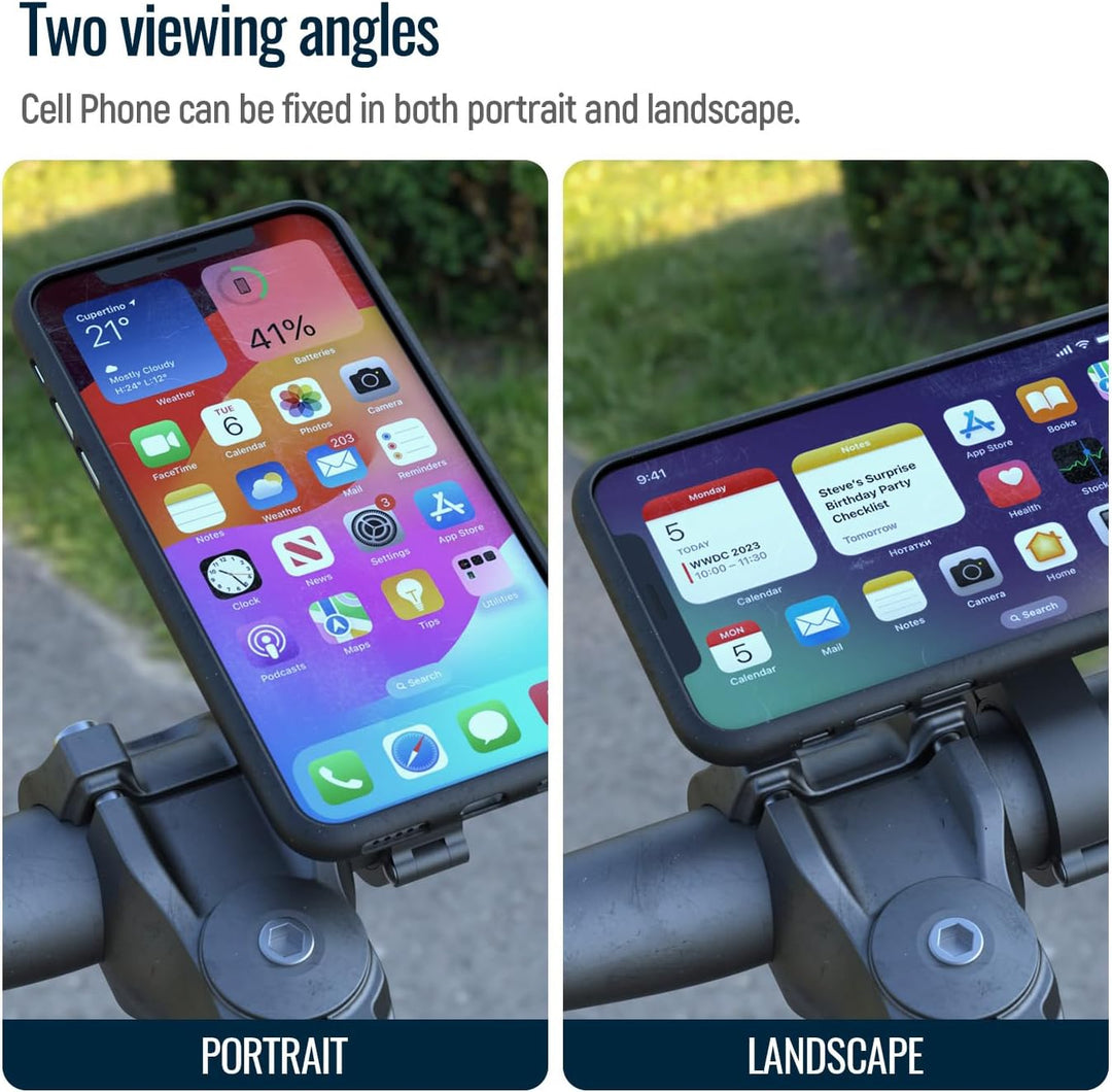 Handyhalterung Fahrrad,Motorrad Handyhalter mit universellem Adapter,Out-Front-Fahrradlenker halteru