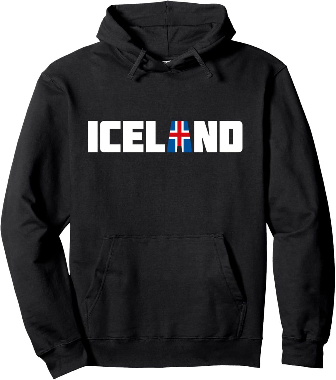 Island | Isländische Flagge Souvenir Geschenk Reise Pullover Hoodie