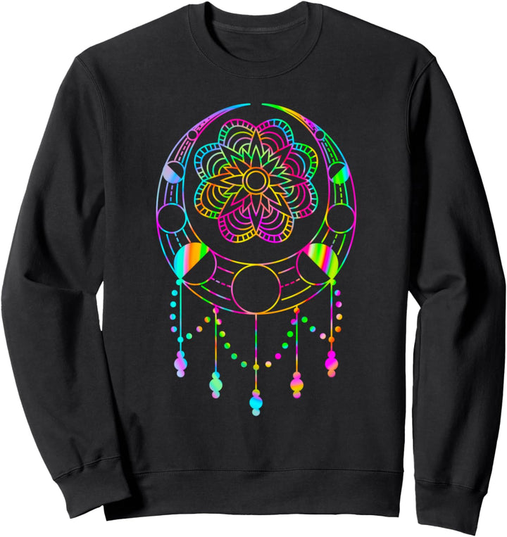 Himmlischer Mond Phase Star Mystischer Boho Hippie Sweatshirt