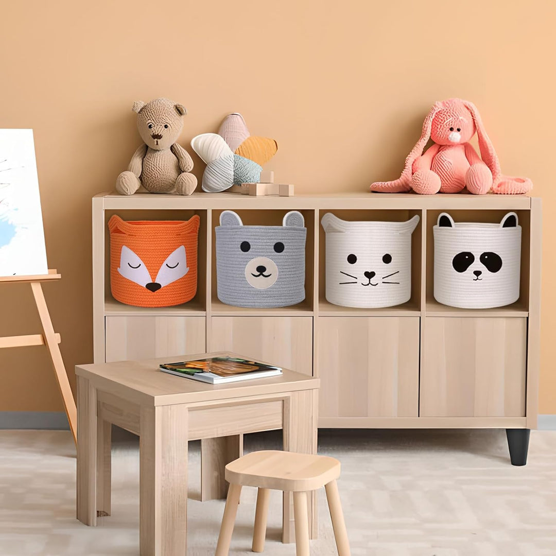 Aufbewahrungsbox 30x30x30, Kinderzimmer, Spielzeugkorb, Wäschekorb, Kallax (Panda) 30×30×30cm Panda