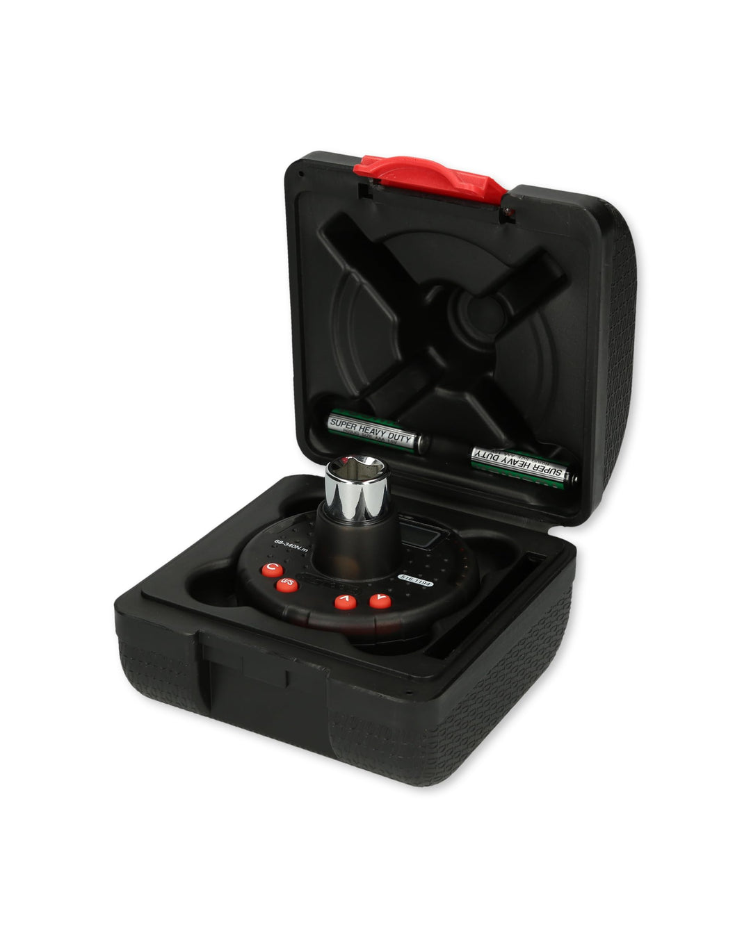 KS Tools Digitaler Drehmoment Adapter 1/2" mit Winkelmesser 516.1194 I 68-340 Nm Nm I Adapter für Dr