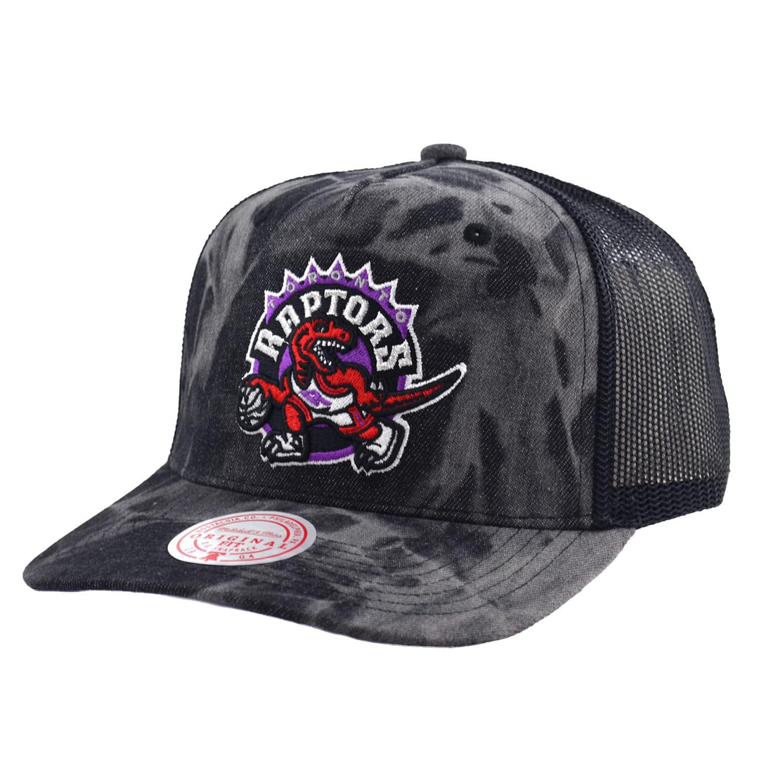 Mitchell & Ness NBA Burnt Ends Trucker Cap HWC Toronto Raptors Dark Charcoal