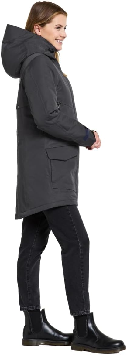 Didriksons Damen Frida 7 Parka Winterjacke, 38 Dark Night Blue