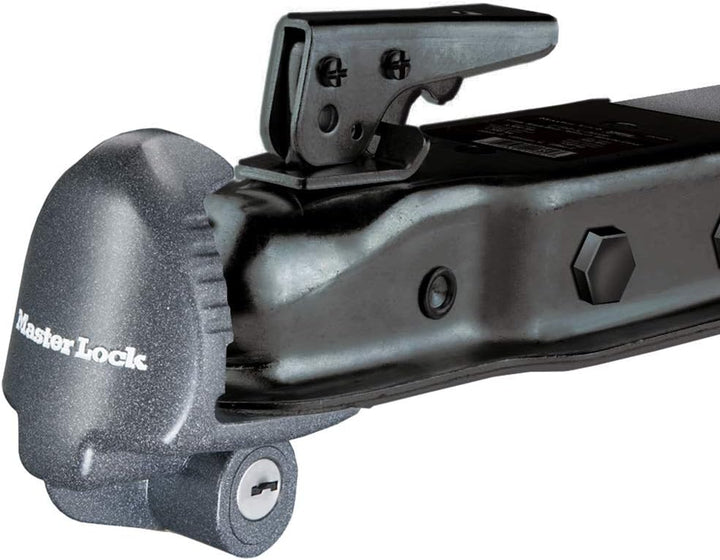 Master Lock 379ATPY Universalschloss für Anhängerkupplung, Schwarz Anhängerkupplung Schloss, Anhänge