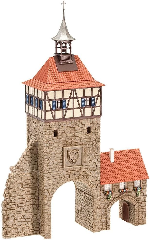 Faller 130406 H0 Stadttor mit Torhaus, 18.5 x 7.7 x 27.9 cm