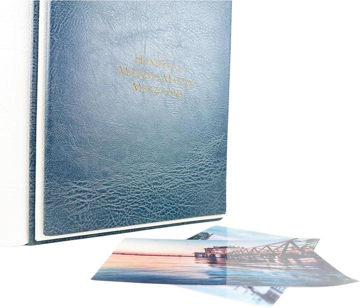 Fotoalbum - Eclissi Vintage - handgefertigte Herstellung aus Kunstleder, personalisierbar mit Gravur