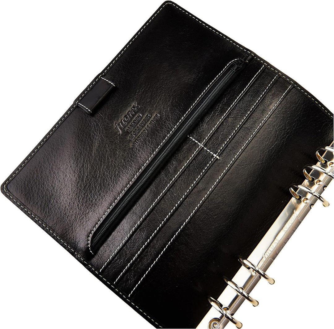 Filofax Malden A5 Organiser Black 2021, 21-028623 Schwarz, Schwarz