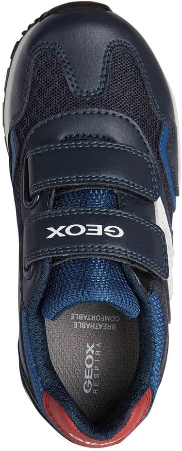 Geox Jungen J Pavel Sneakers 32 EU Navy Red, 32 EU Navy Red