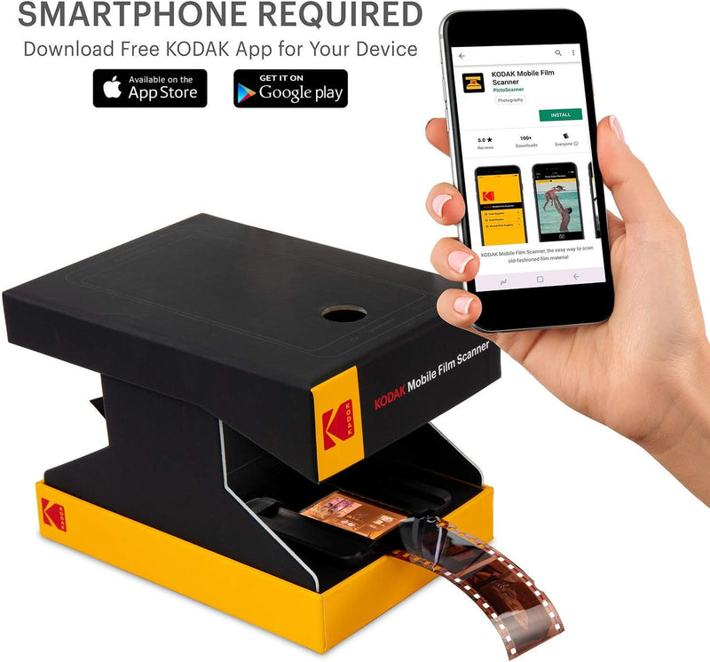 KODAK Mobiler Filmscanner – Scannen und speichern Sie alte 35-mm-Filme und Dias mit Ihrer Smartphone