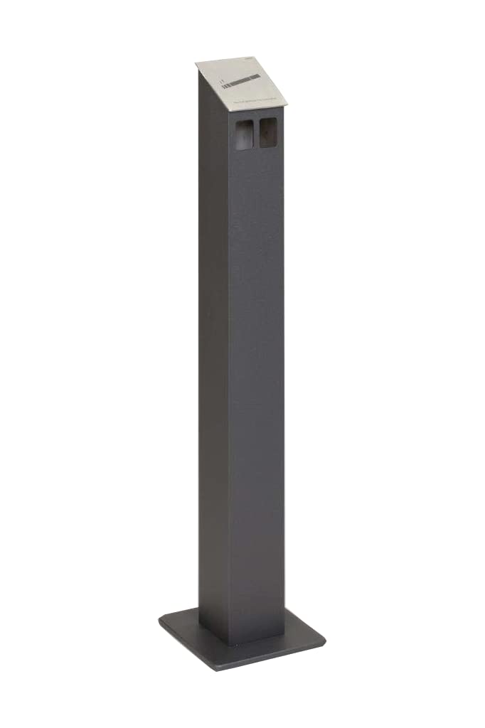HISKA Standascher Aluminium Pulverbeschichtet