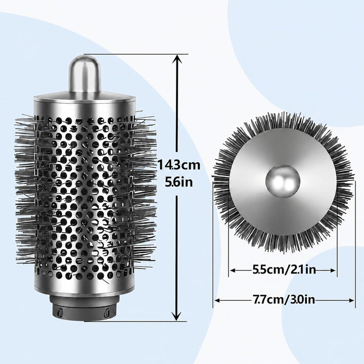 Grosse Runde Volumenbürste für Dyson Airwrap HS01/HS05/HS08, für schlaffes flaches Haar, mit langen