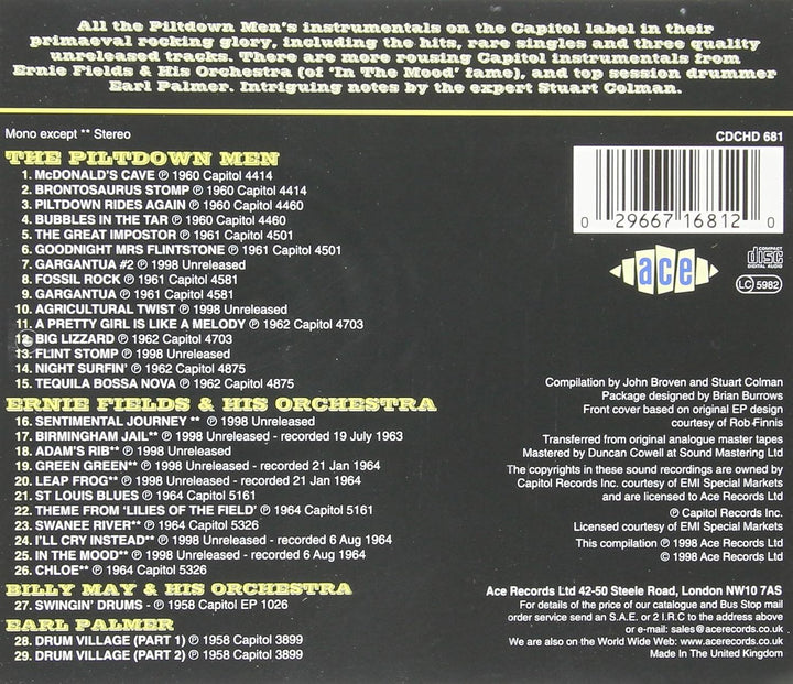 The Piltdown Men Ride Again, Audio-CD