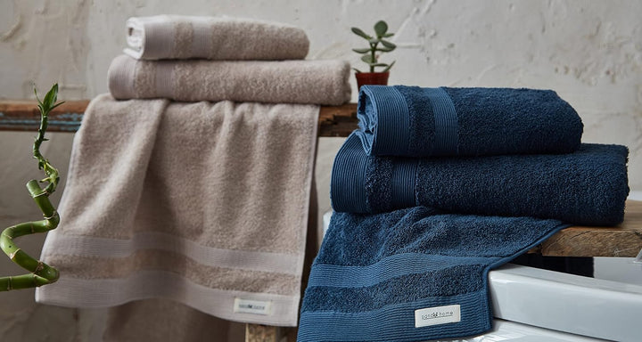 PandaHome L &amp; G Handtuch Set aus Baumwolle - 2 Badetucher, 2 Handtücher - 100% Baumwolle Towel, Schn