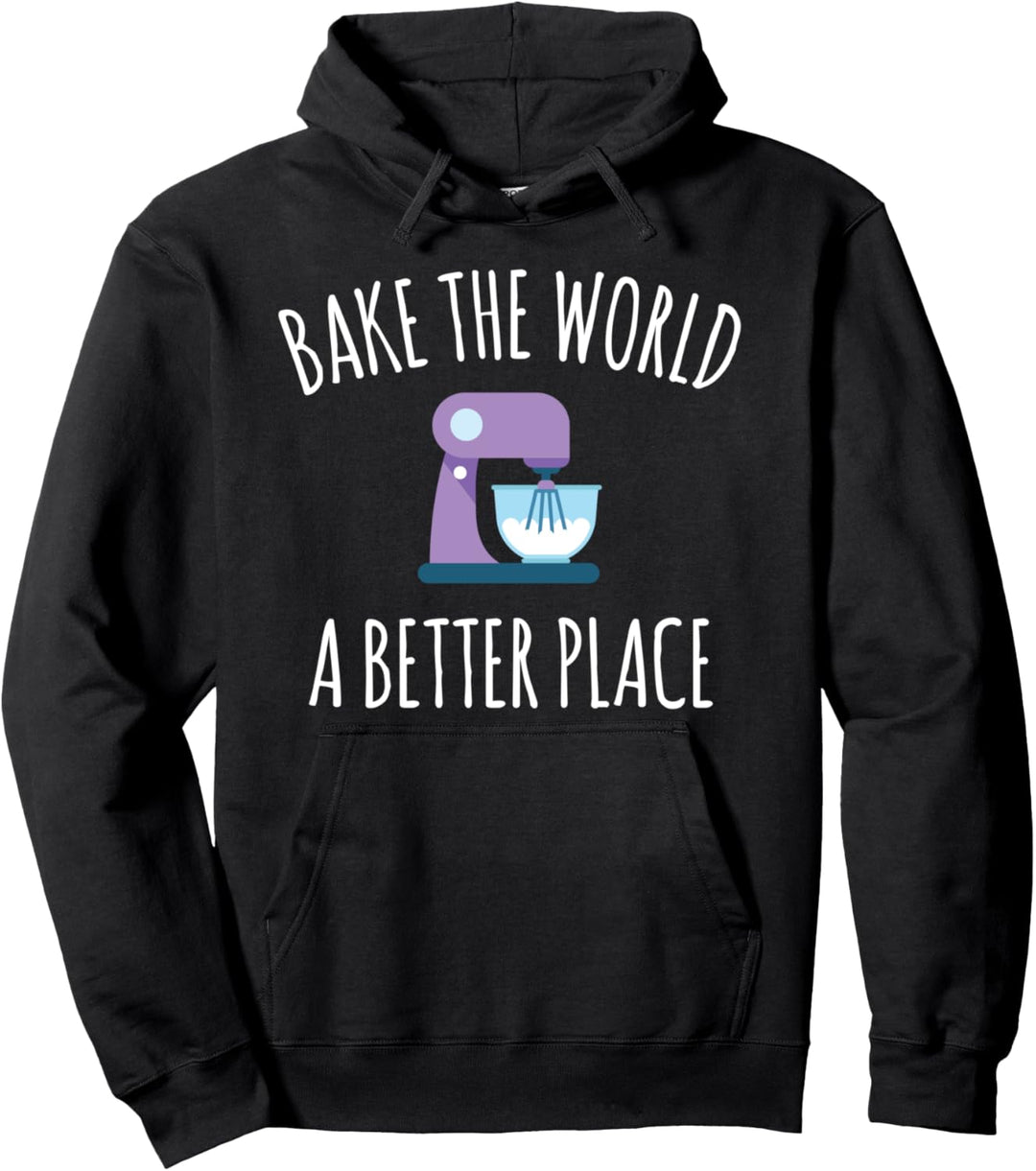 Der Welt einen besseren Platz backen Violetter Standmixer Pullover Hoodie