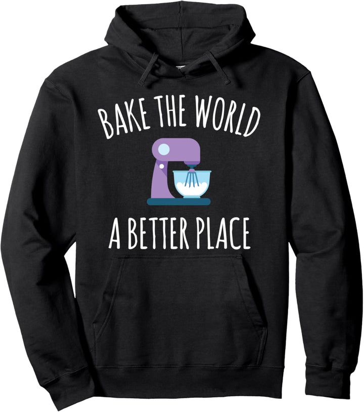 Der Welt einen besseren Platz backen Violetter Standmixer Pullover Hoodie