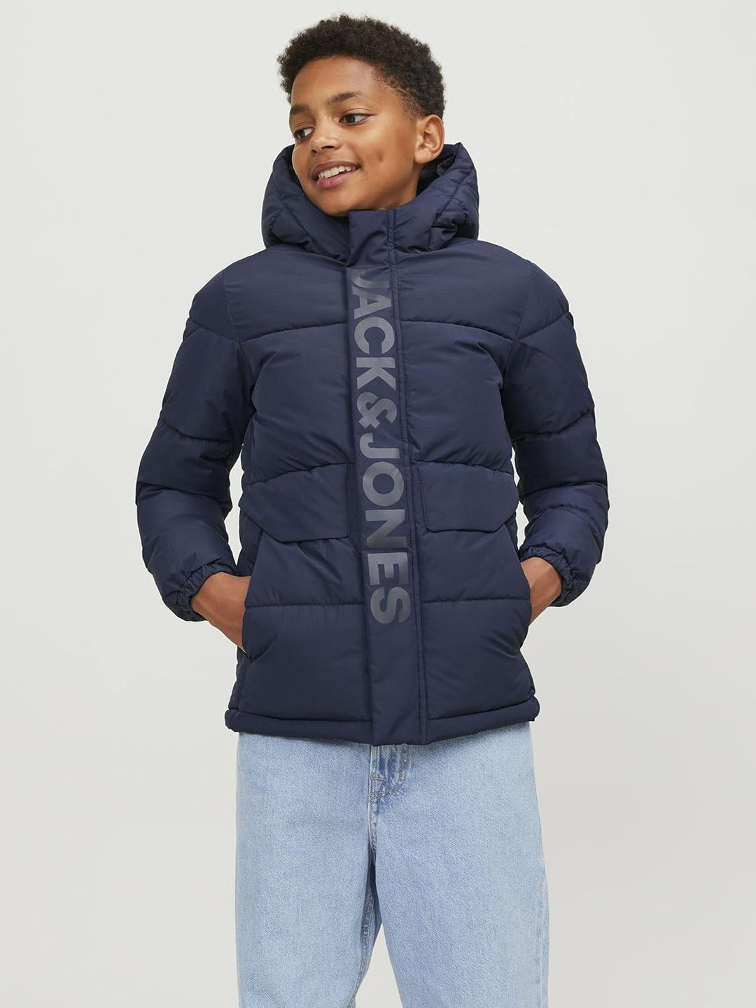 JACK & JONES Jungen Jcospeed Puffer Sn Jnr Jacke 128 Navy Blazer, 128 Navy Blazer