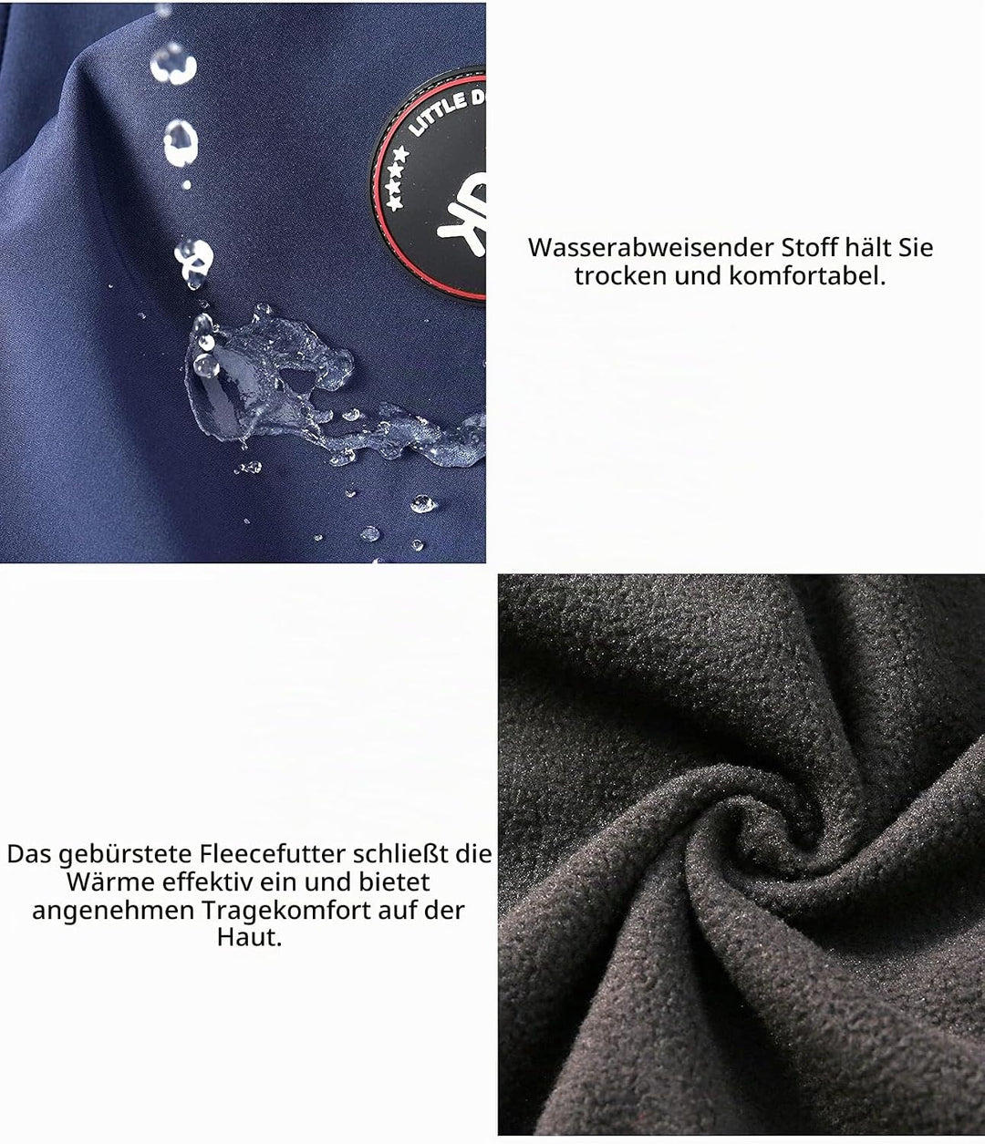 Little Donkey Andy Herren Winter Wanderhose Skihose Trekkinghose Snowboardhose, Softshell-Hose, Flee