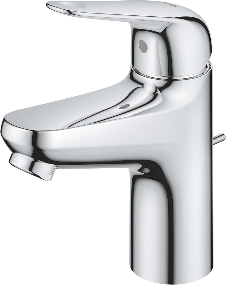 GROHE Swift - Waschtischarmatur (wassersparend, ~16cm hoch, Mittelstellung kalt, inkl. Montagewerkze