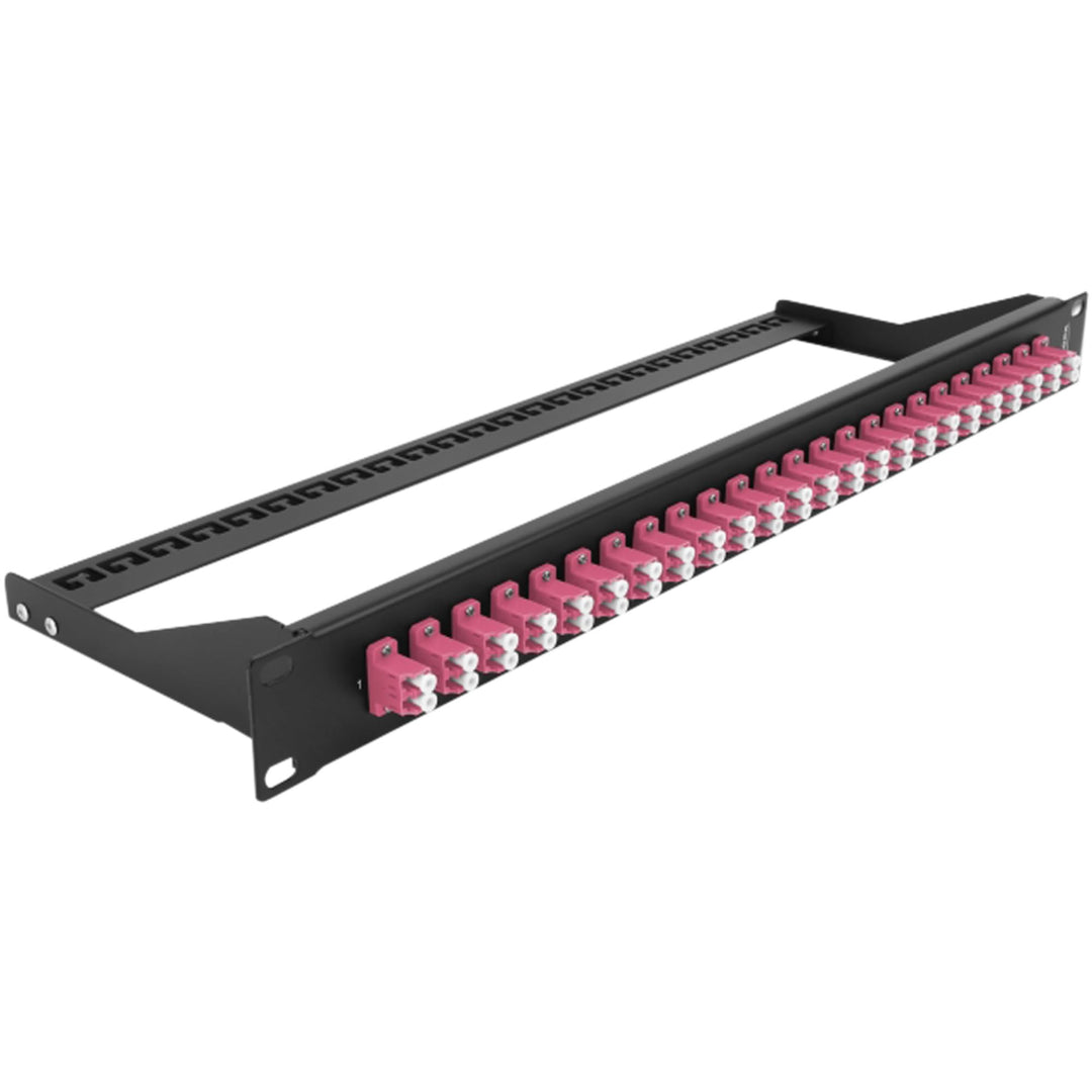 Delock 19″ LWL Patchpanel 24 Port LC Duplex violett