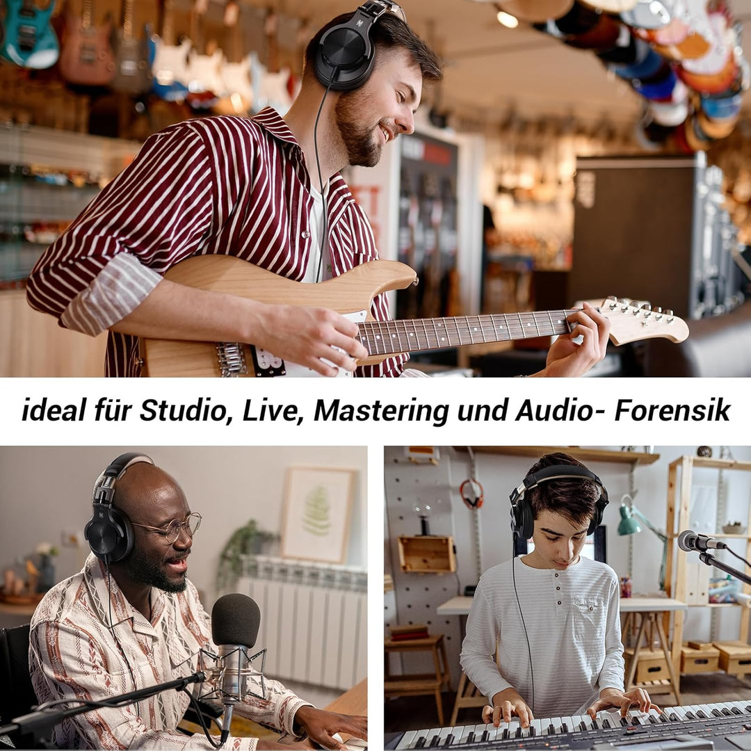 OneOdio Bluetooth Kopfhörer Over Ear, 72 Stdn HiFi Stereo Kopfhörer Kabellos, Wireless Headphones mi