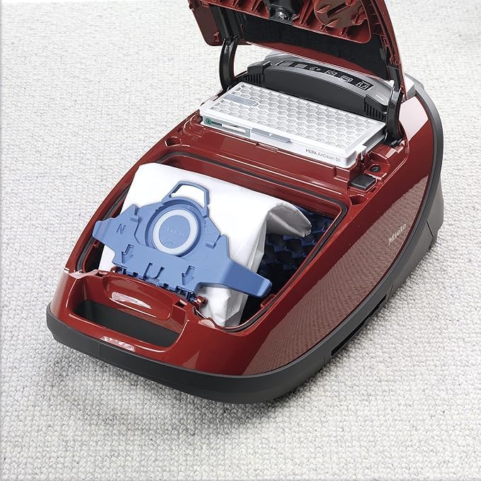 Miele 9917730 GN Vakuum-Hover-Tasche 1 Box: 4 Bags + 2 Filters Weiss/Blau, 1 Box: 4 Bags + 2 Filters