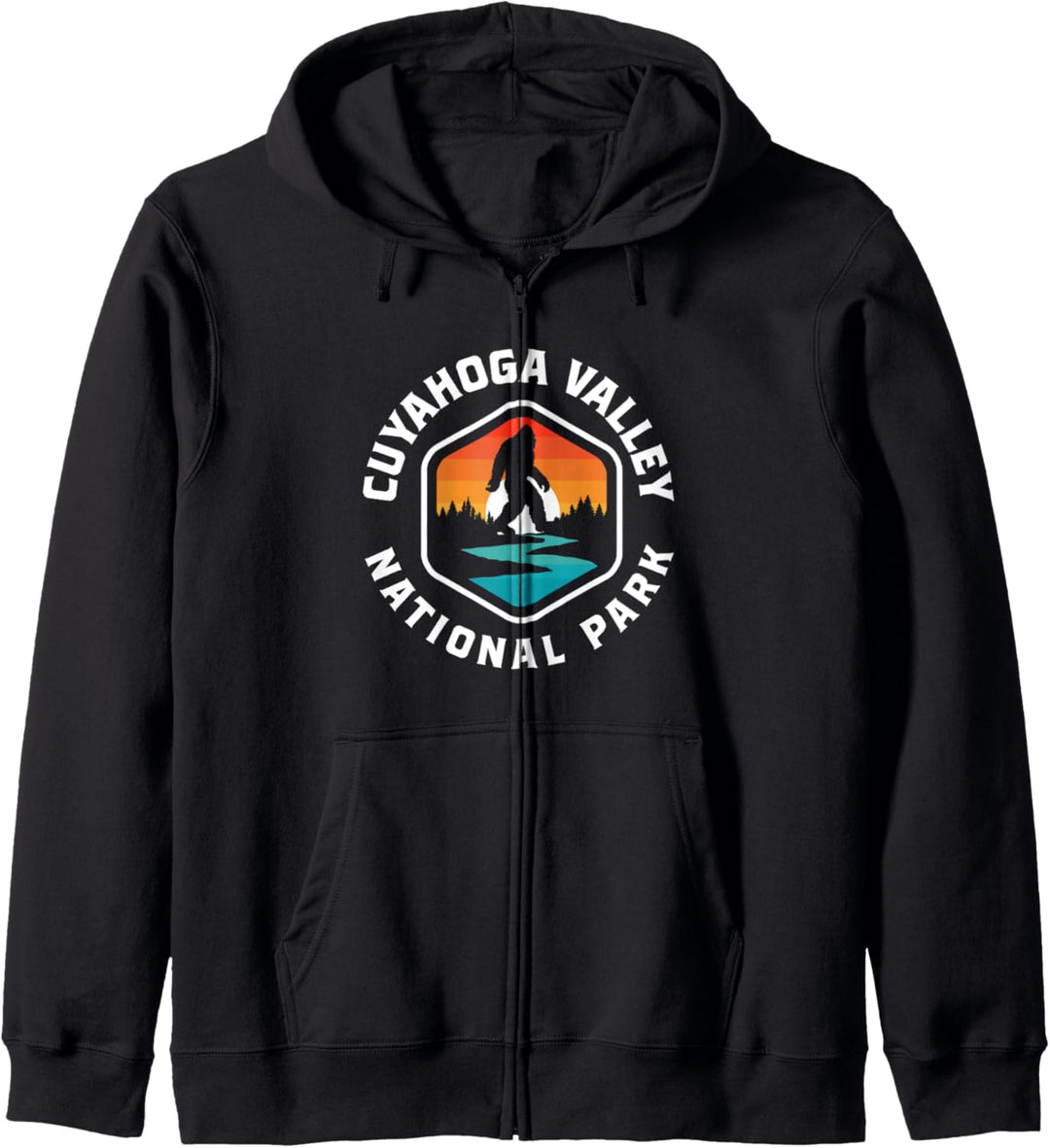 Cuyahoga Valley National Park Vintage Bigfoot Outdoor Kapuzenjacke