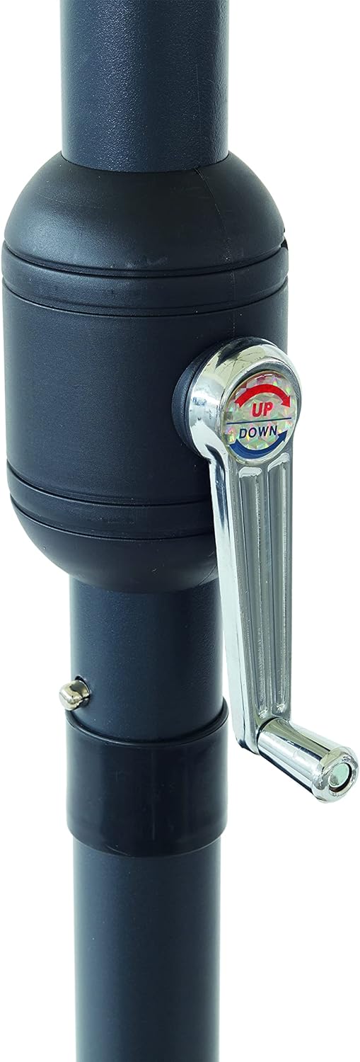 Garden Friend o850003/und, Sonnenschirm, Durchmesser von 3 X 2,4 M, gelb