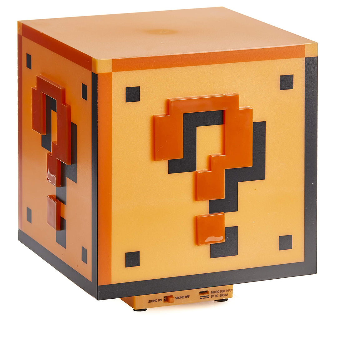 Paladone PP2929NN Super Mario Tischlampe Fragezeichen-Block, Mehrfarbig Klassisch, Klassisch