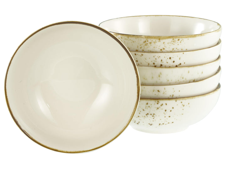 Creatable, Serie Nature Collection, Bowl-Set aus Steinzeug, spülmaschinen- und mikrowellengeeignet,