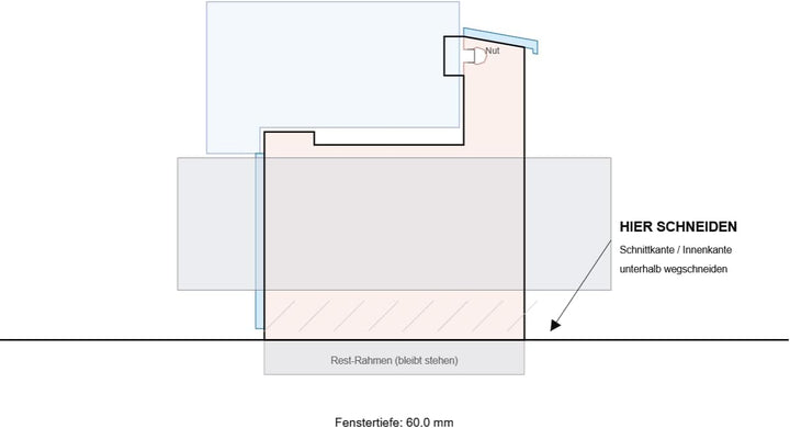 Fensterdurchführung passend für Midea Portasplit Klimaanlagen – Modulares System – Fenster verriegel