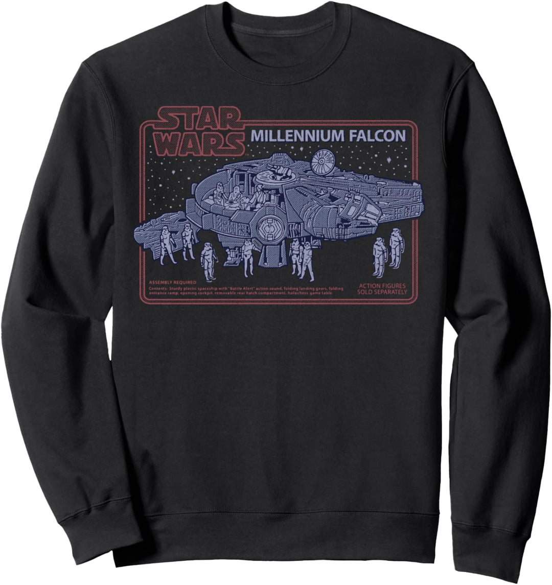Star Wars Millennium Falcon Blue Hue Portrait Sweatshirt