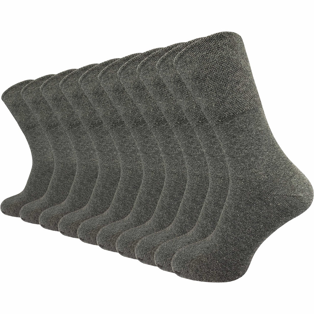 GAWILO 10 Paar PREMIUM Socken ohne drückende Naht | Damen &amp; Herren | gekämmte Baumwolle | extra weit