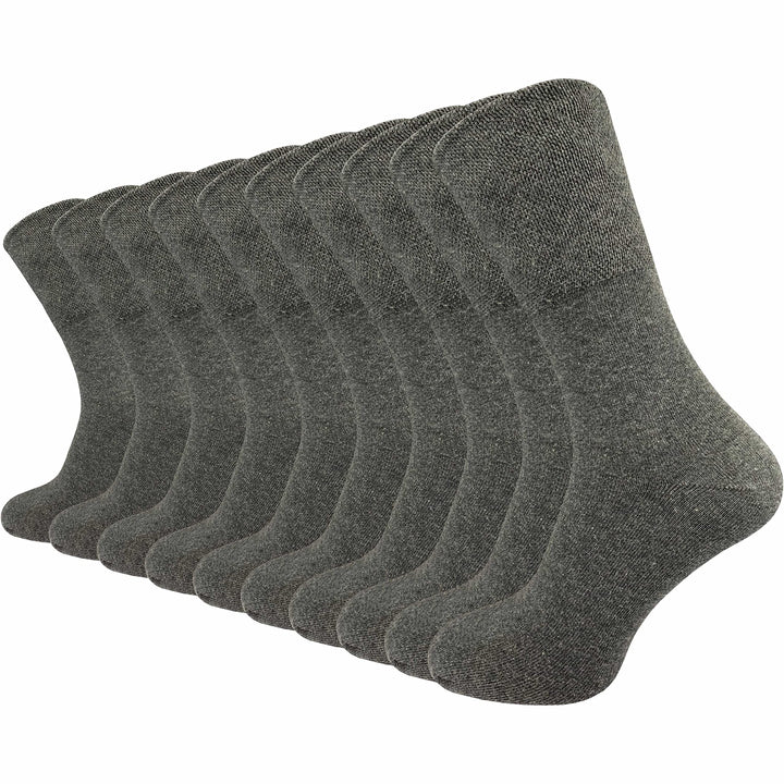 GAWILO 10 Paar PREMIUM Socken ohne drückende Naht | Damen &amp; Herren | gekämmte Baumwolle | extra weit