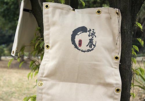 DETECH Mann Wing Chun Kung Fu Leinwand-Wand-Tasche Wand-Schlagpolster, Schlagkissen, Sandsack, Boxsa
