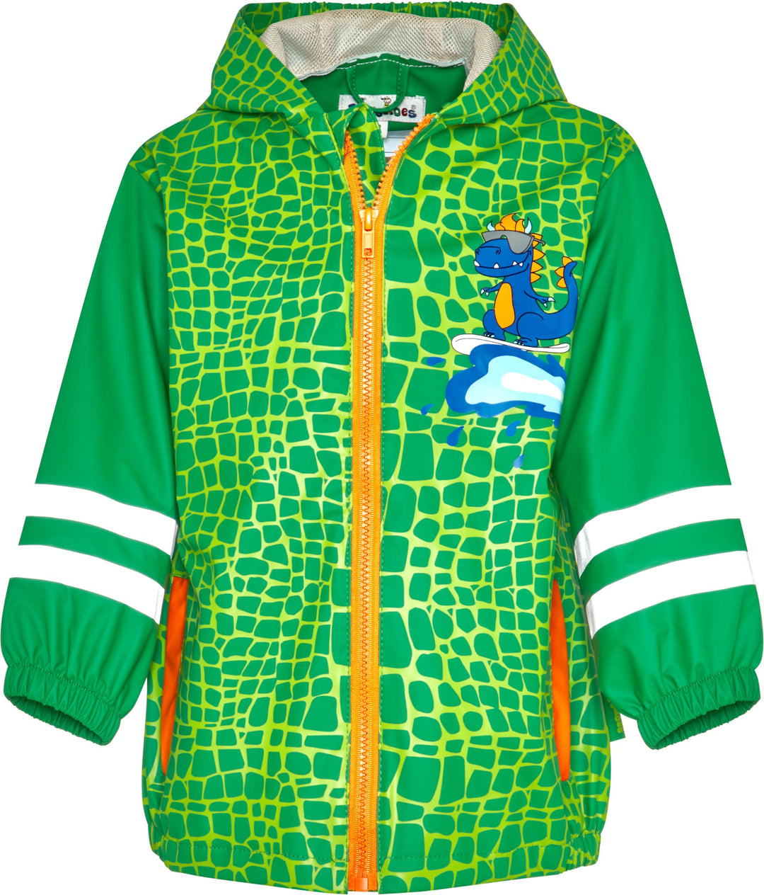 Playshoes Unisex Kinder Regenjacke Wind- und wasserdicht Regenmantel Regenbekleidung 80 Dino, 80 Din