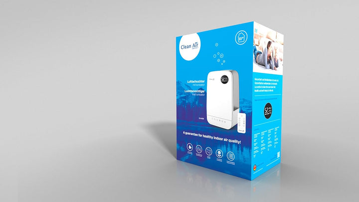 Luftbefeuchter mit Ionisator und Aromatherapie - Clean Air Optima CA-606W- Befeuchtungsleistung max.