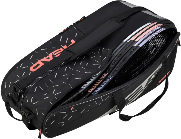 HEAD Team Racquet Bag L Schwarz/Ceramic, Schwarz/Ceramic
