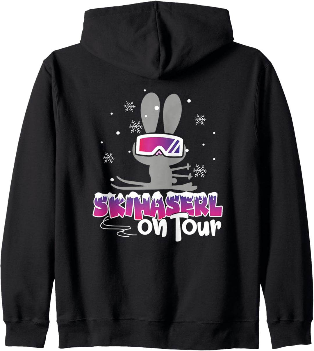 Skihaserl on Tour - Skifahrerin Apres Ski Party Kapuzenjacke
